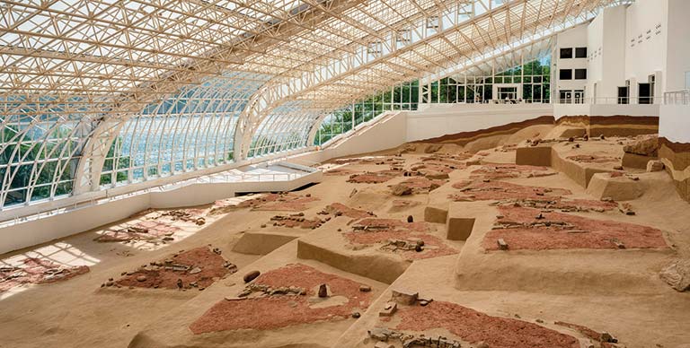 The archaeological site of the Mesolithic Lepenski Vir